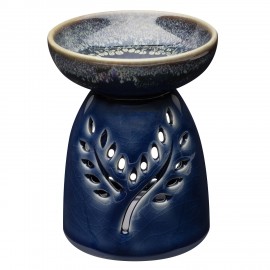 Aromalampa keramická na esenciální oleje BODHI - modrá