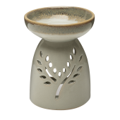 Aromalampa keramická na esenciální oleje BODHI - šedá