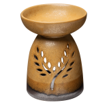 Aromalampa keramická na esenciální oleje BODHI - hnědá