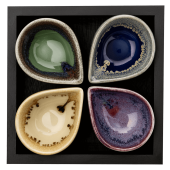 Keramická miska na masážní olej - SET 