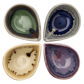 Keramická miska na masážní olej - SET 