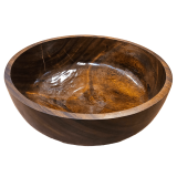 Nádoba z masívu na bylinný koupel nohou pro Thajskou masáž