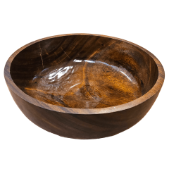 Nádoba z masívu na bylinný koupel nohou pro Thajskou masáž